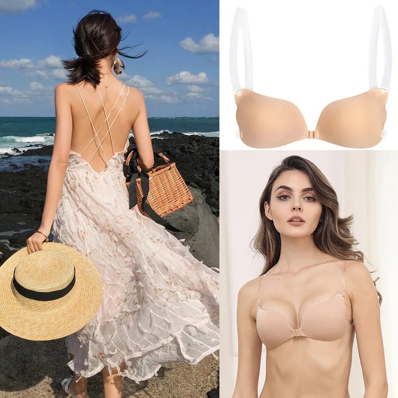 Silicone Bra Adhesive - Cubierta para pezones, sujetador Invisible, lencería