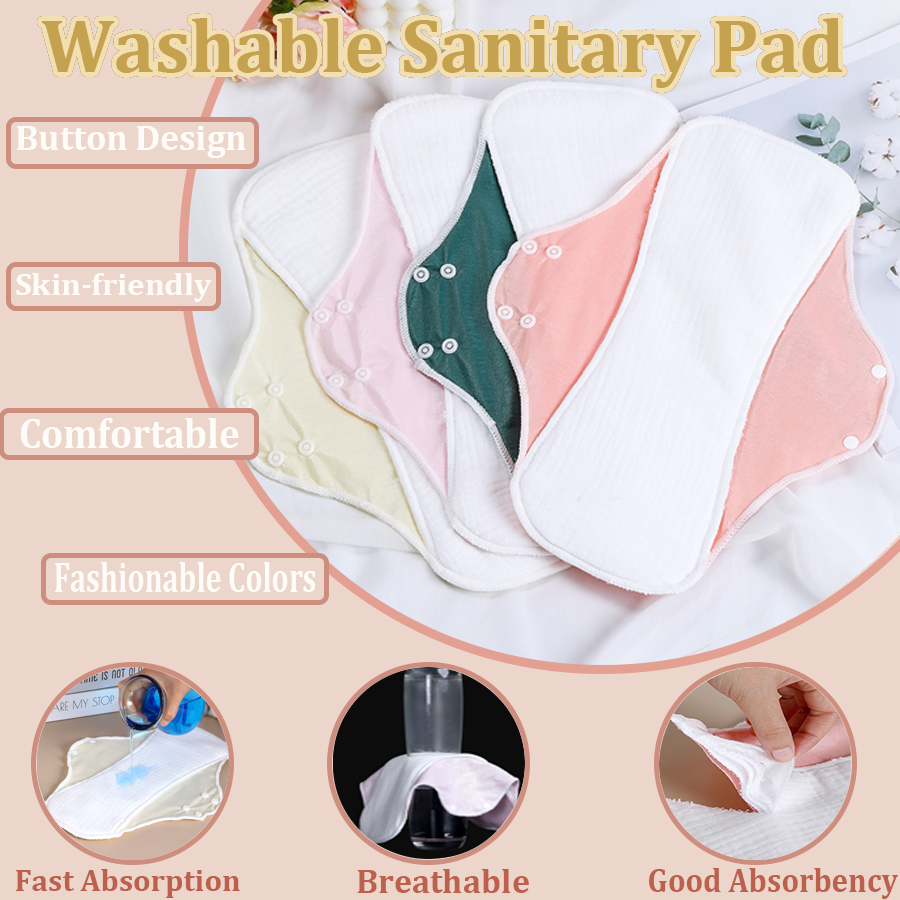 Period Panty Absorbent - 1 compresas sanitarias lavables para mujeres,
