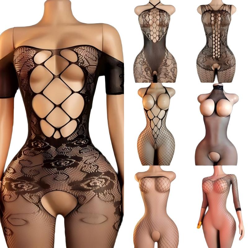Conjunto de lencería erótica p - Bodystocking Fishnet reseña y precio