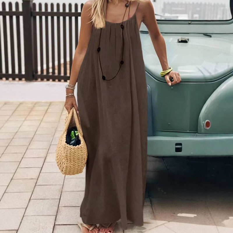 Nuevo Vestido Largo Holgado si - Strapless Bra Backless reseña y precio